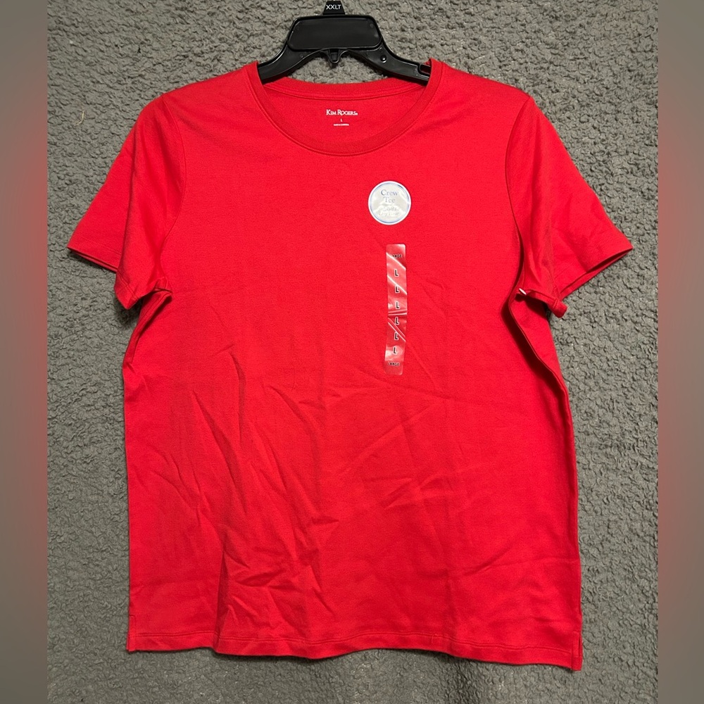 Kim Rogers Vibrant Red Short Sleeve Tee